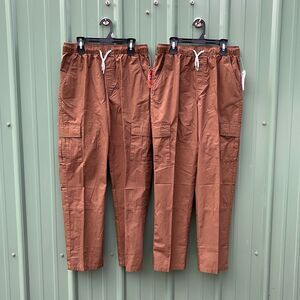 Boys Poplin Cargo Pants 2-Pack Size XL